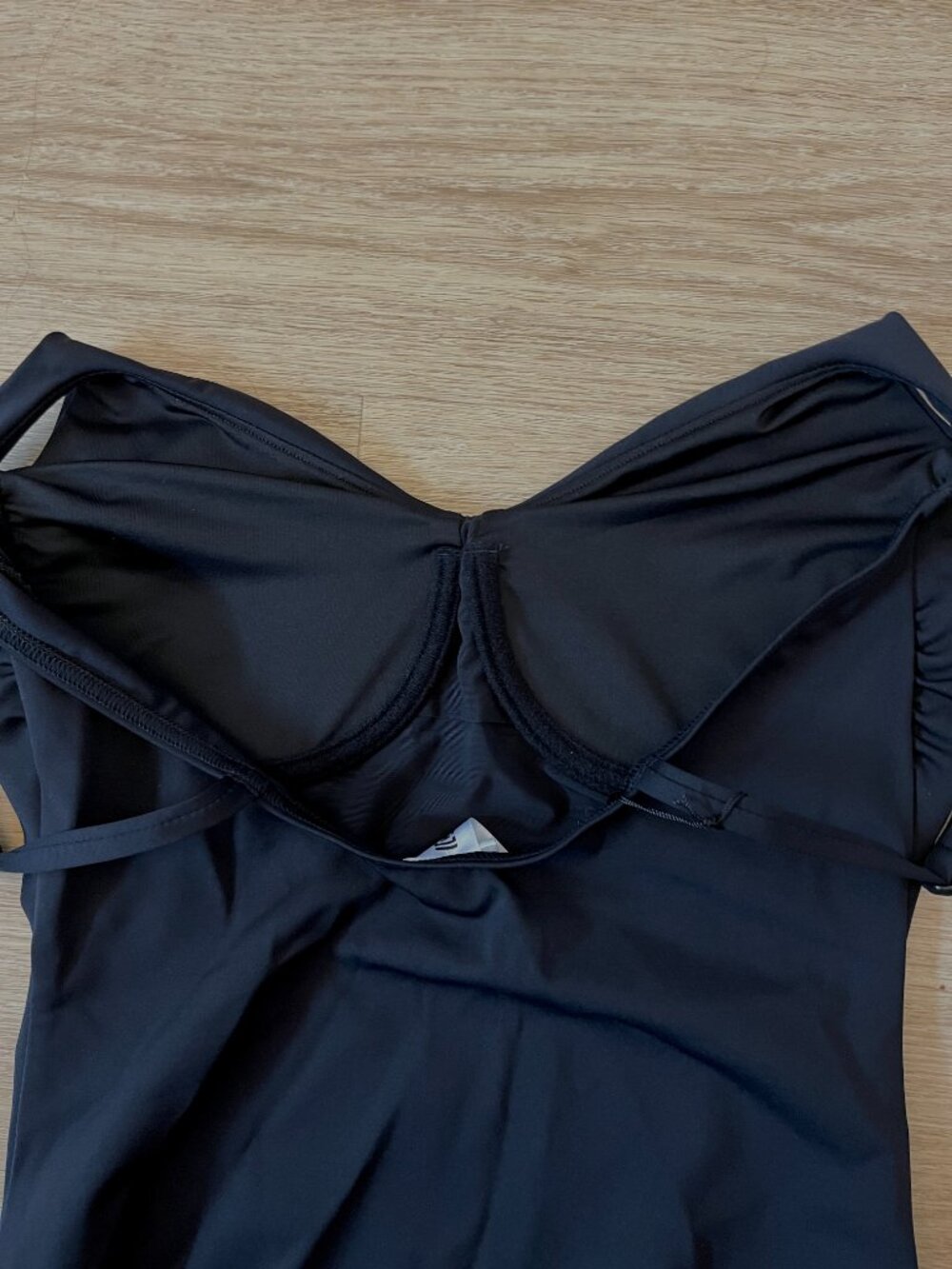$465 NWT Wolford Mat de Luxe Swim Forming Body NWT Black Medium C Cup One Piece - Picture 4 of 14